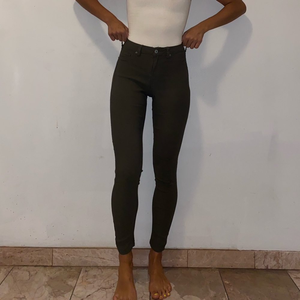 Olive stretchy skinny jegging